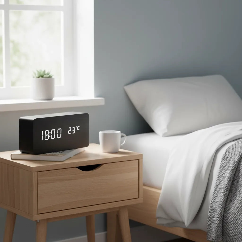 Réveil en Bois Foncé