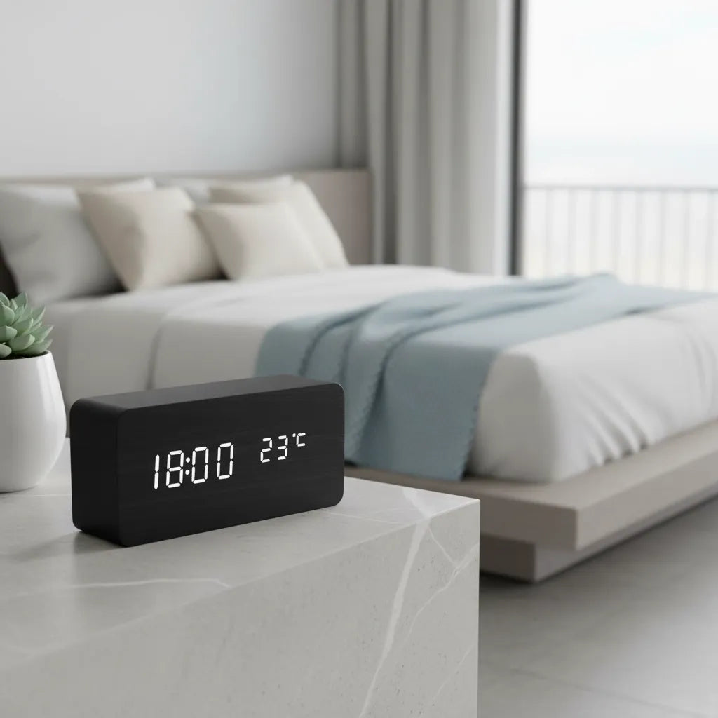 Réveil en Bois Foncé