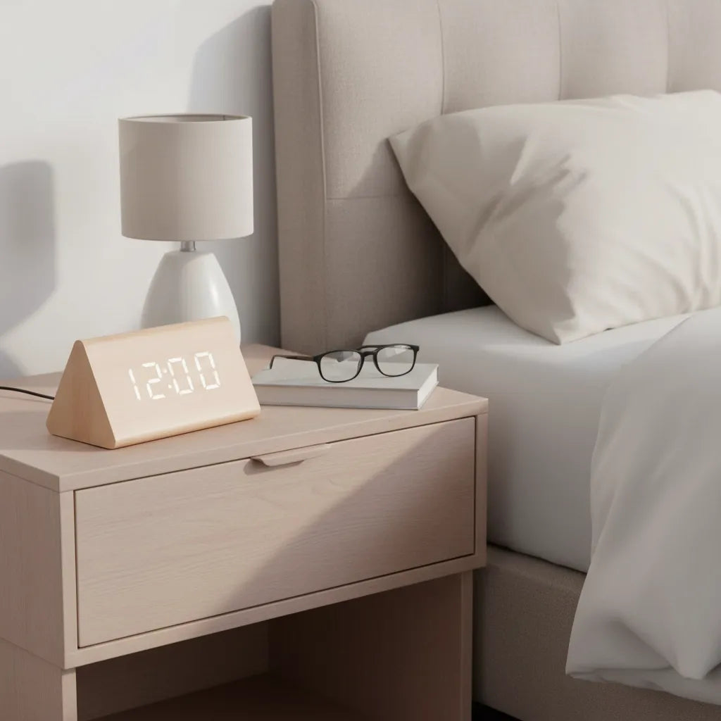 Réveil en Bois Naturel