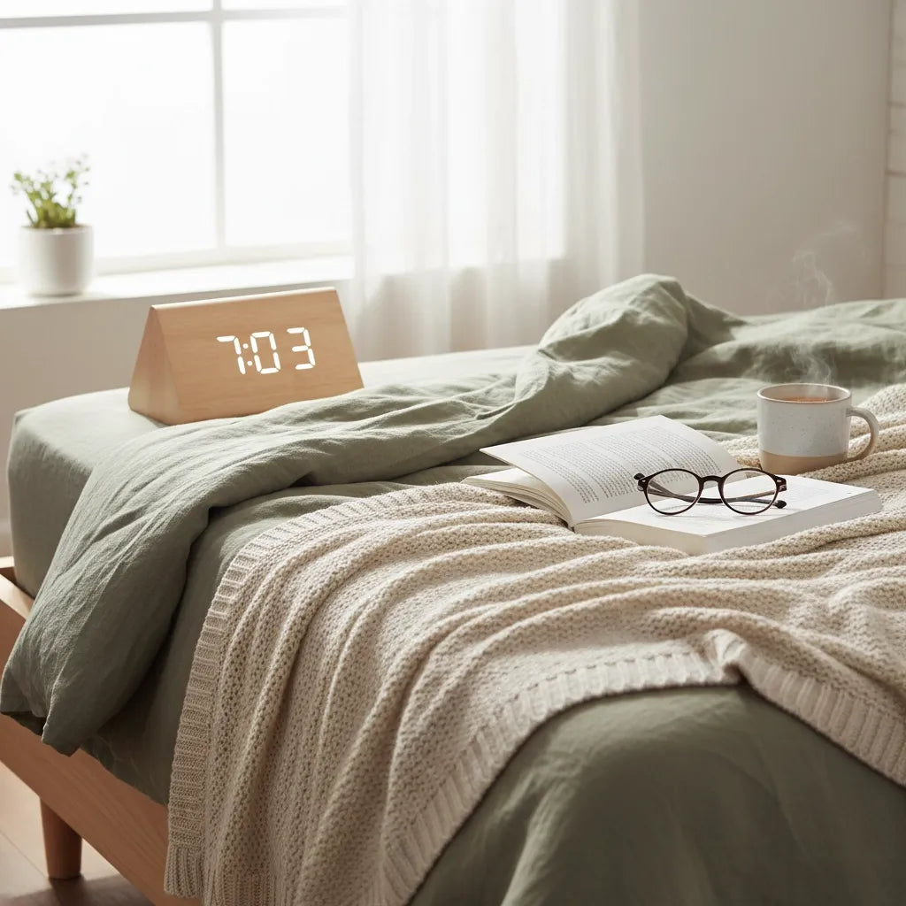 Réveil en Bois Naturel