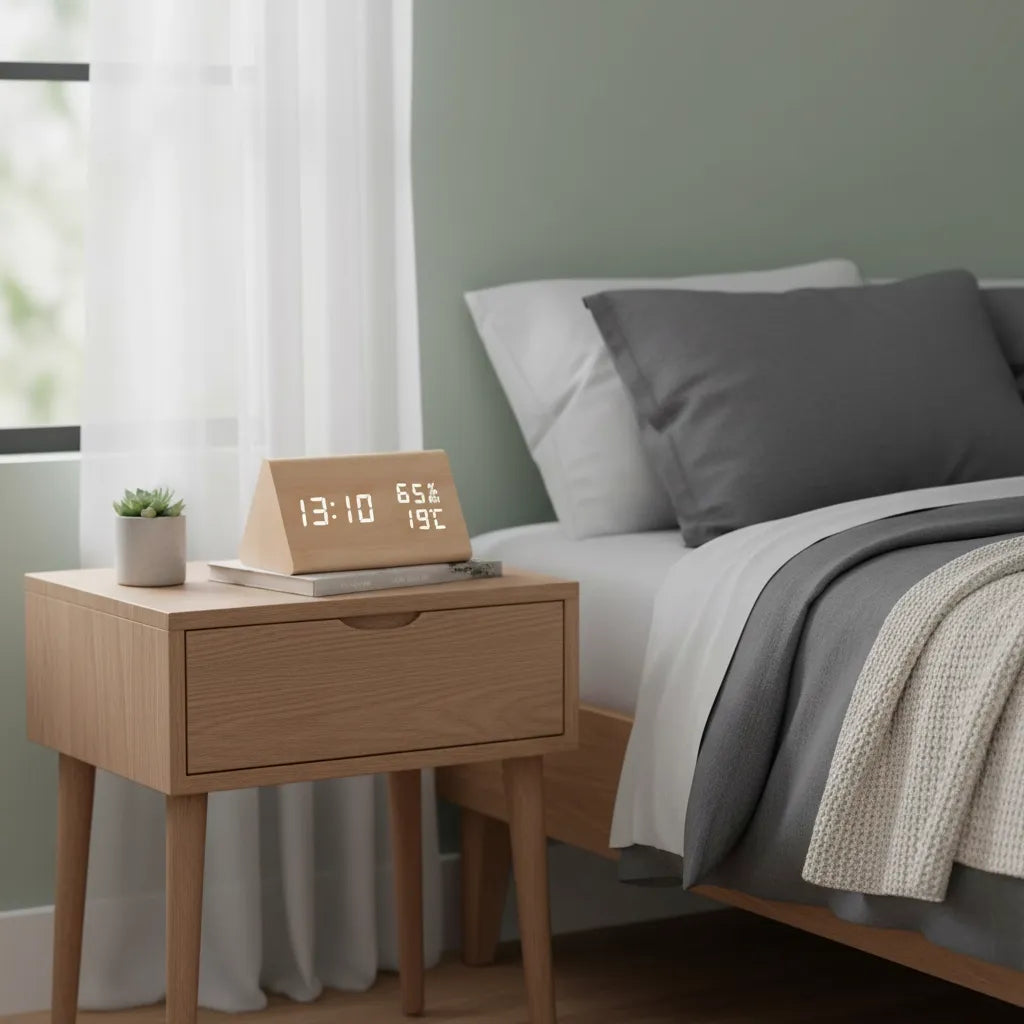 Réveil en Bois Naturel