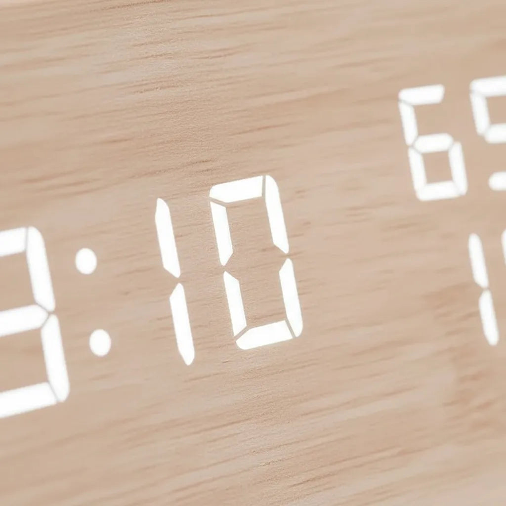 Réveil en Bois Naturel