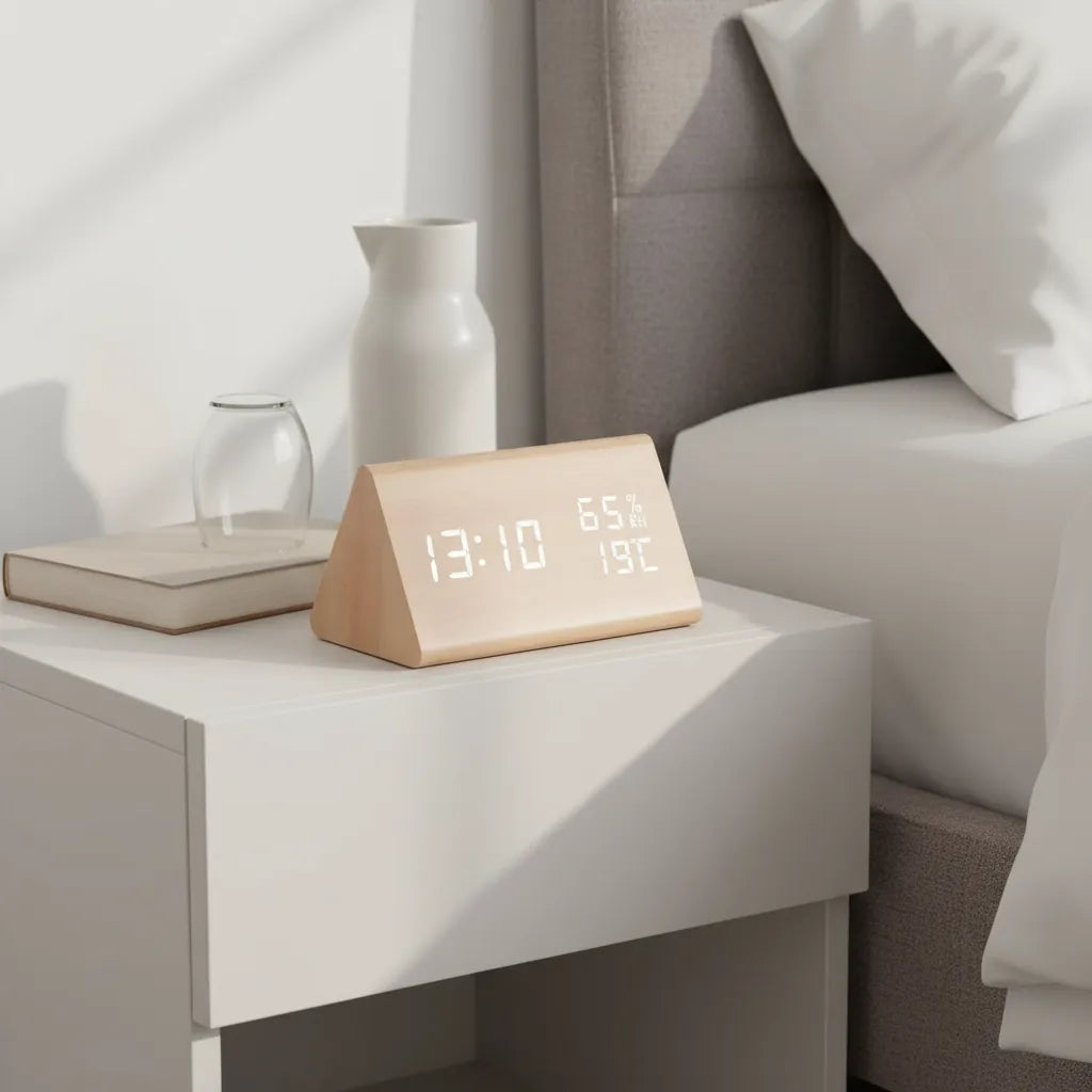 Réveil en Bois Naturel