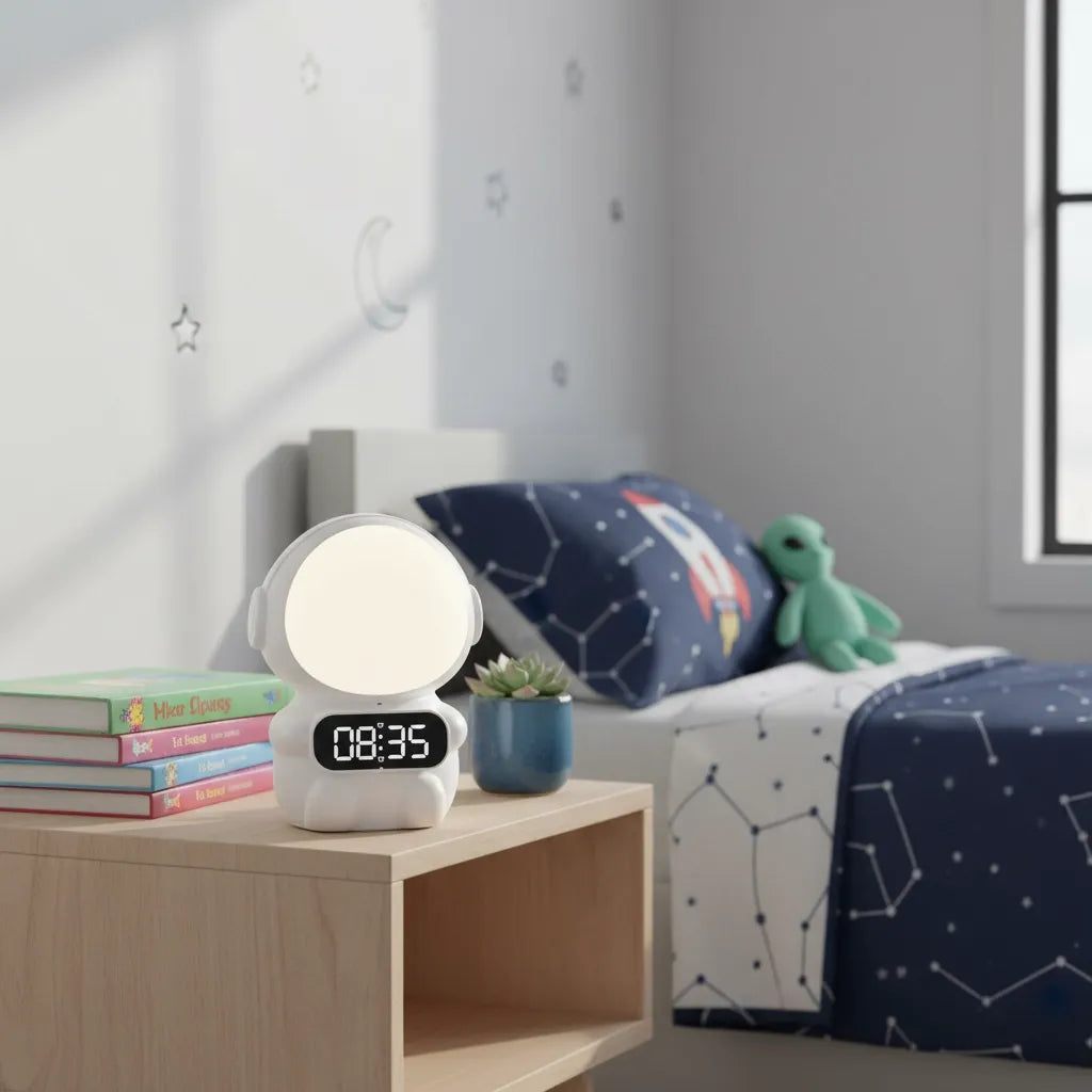 Réveil Enfant Astronaute Lumineux