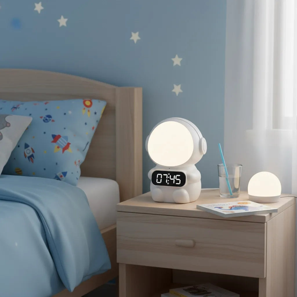 Réveil Enfant Astronaute Lumineux