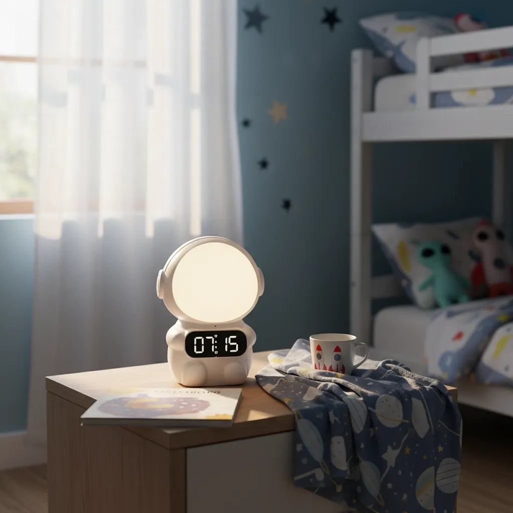 Réveil Enfant Astronaute Lumineux