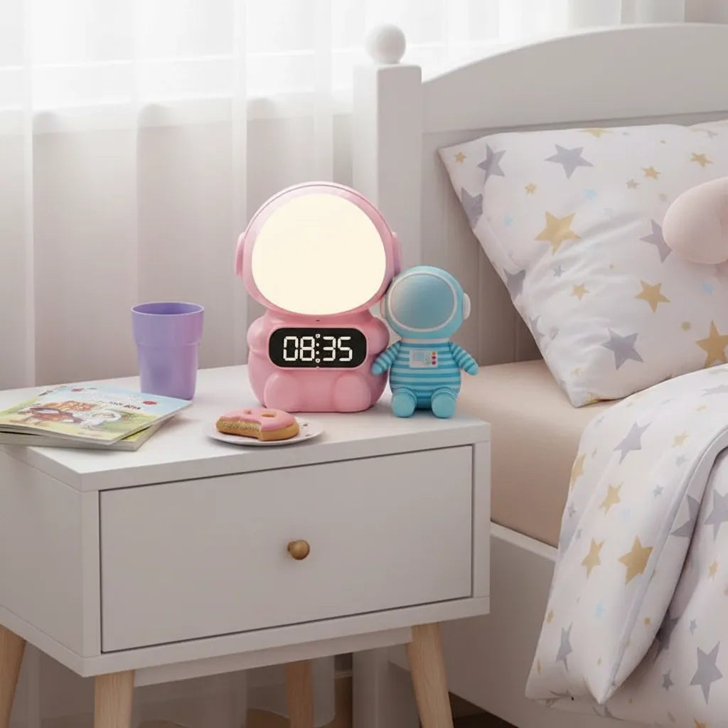 Réveil Enfant Astronaute Lumineux