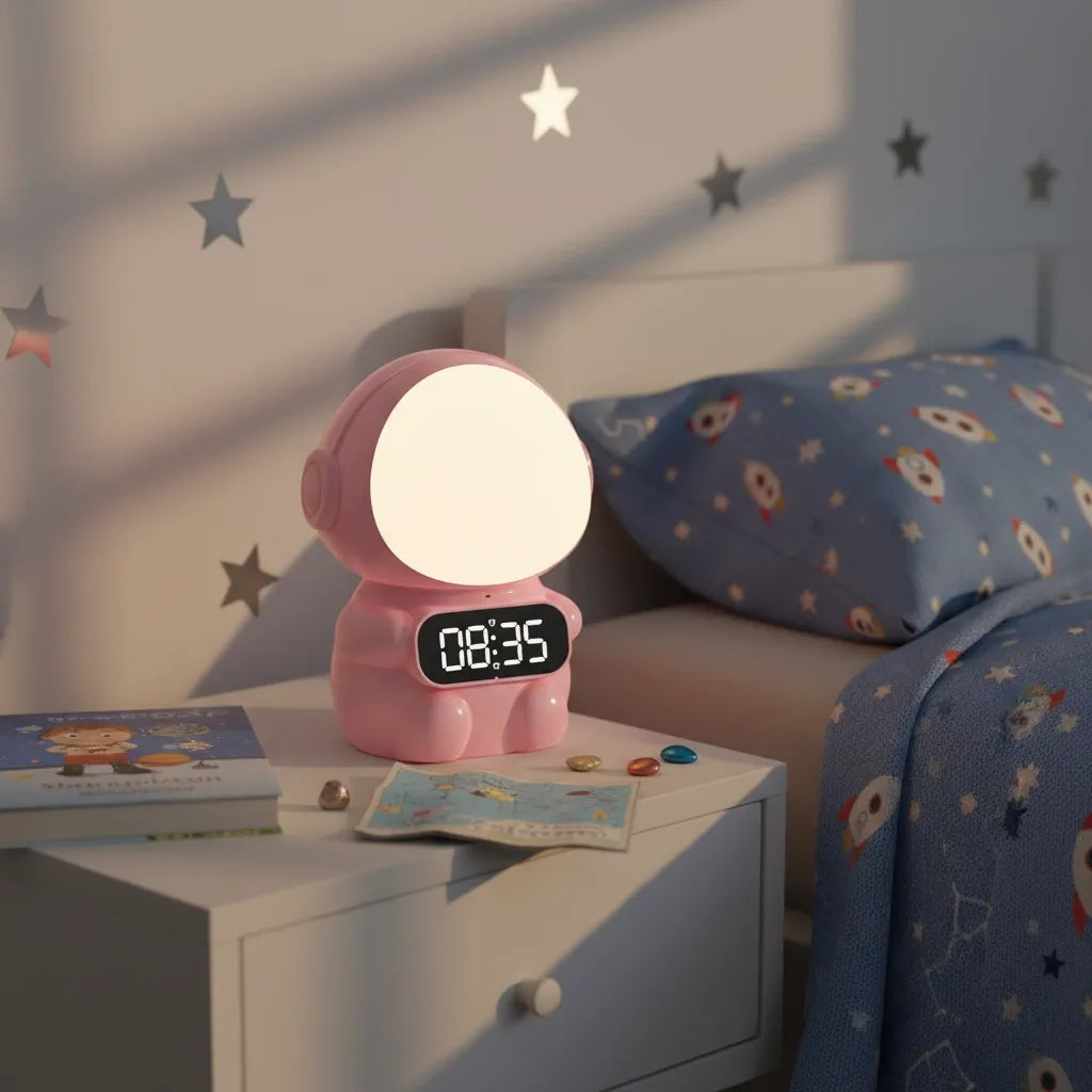Réveil Enfant Astronaute Lumineux
