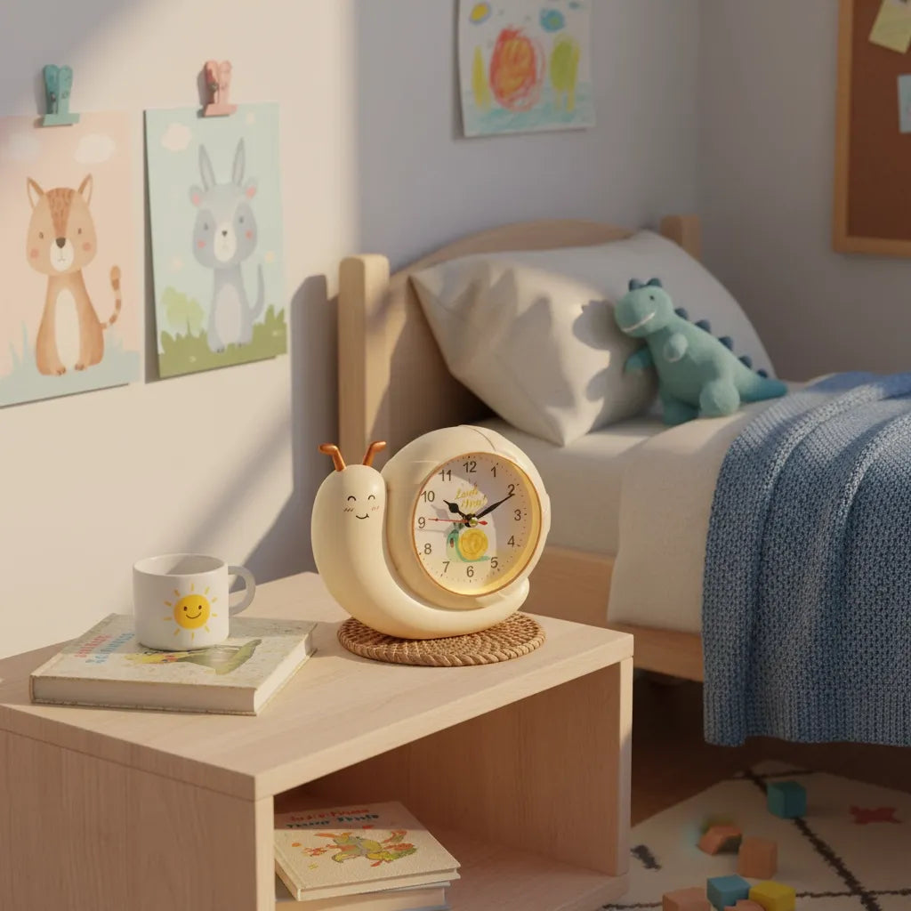 Réveil Enfant Escargot Lumineux