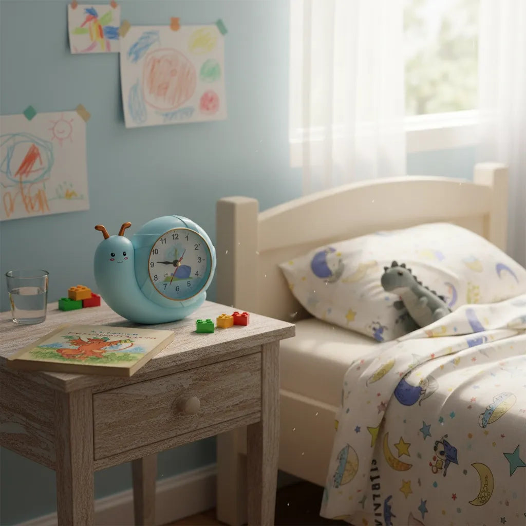 Réveil Enfant Escargot Lumineux