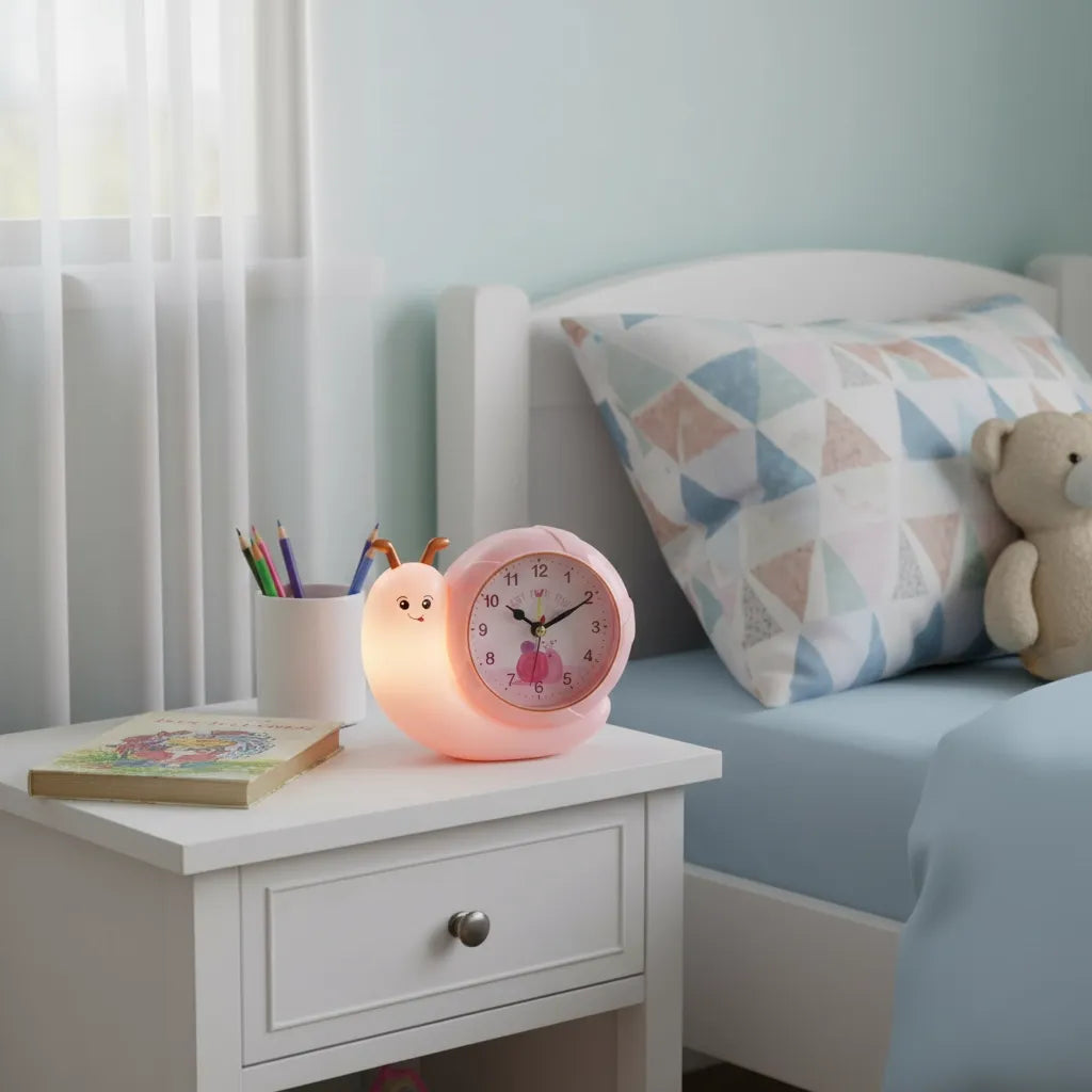 Réveil Enfant Escargot Lumineux
