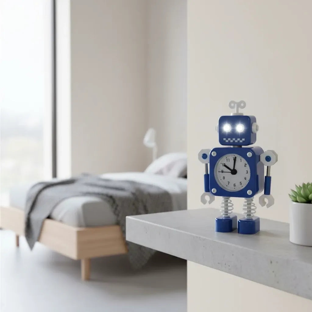 Réveil Enfant Robot Métal
