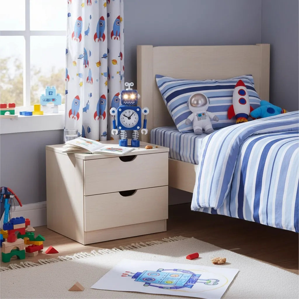 Réveil Enfant Robot Métal