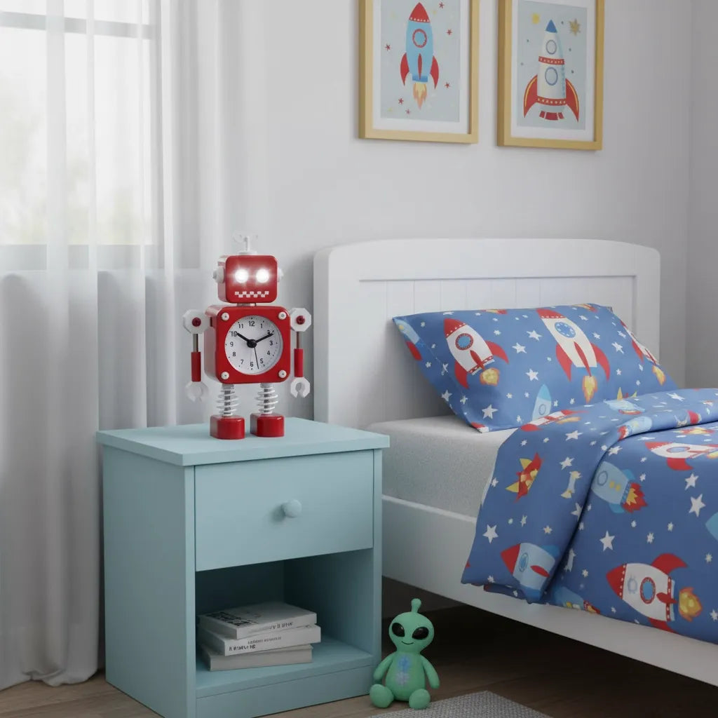 Réveil Enfant Robot Métal