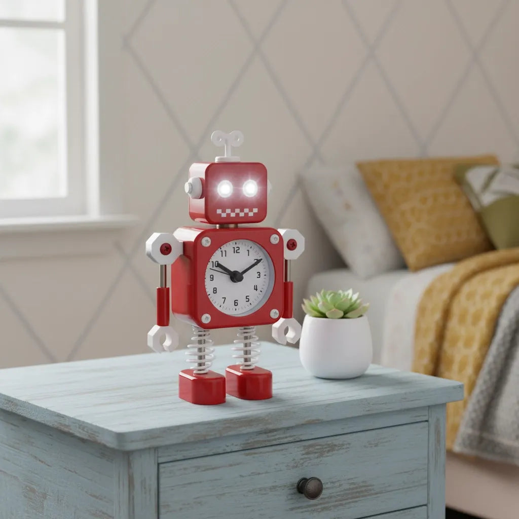 Réveil Enfant Robot Métal