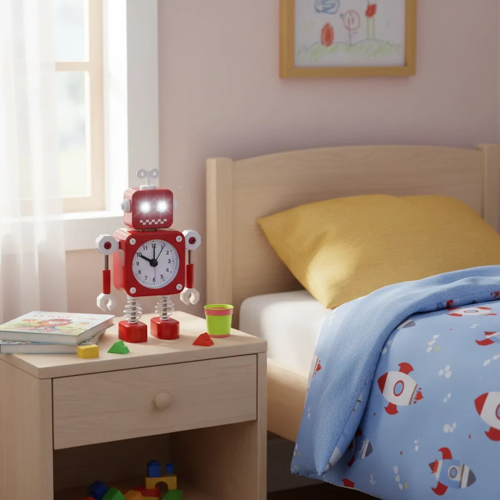 Réveil Enfant Robot Métal