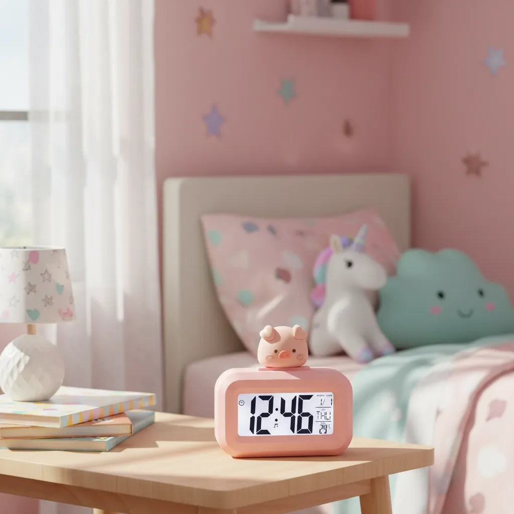 Réveil Fille 10 Ans Rose Poudré