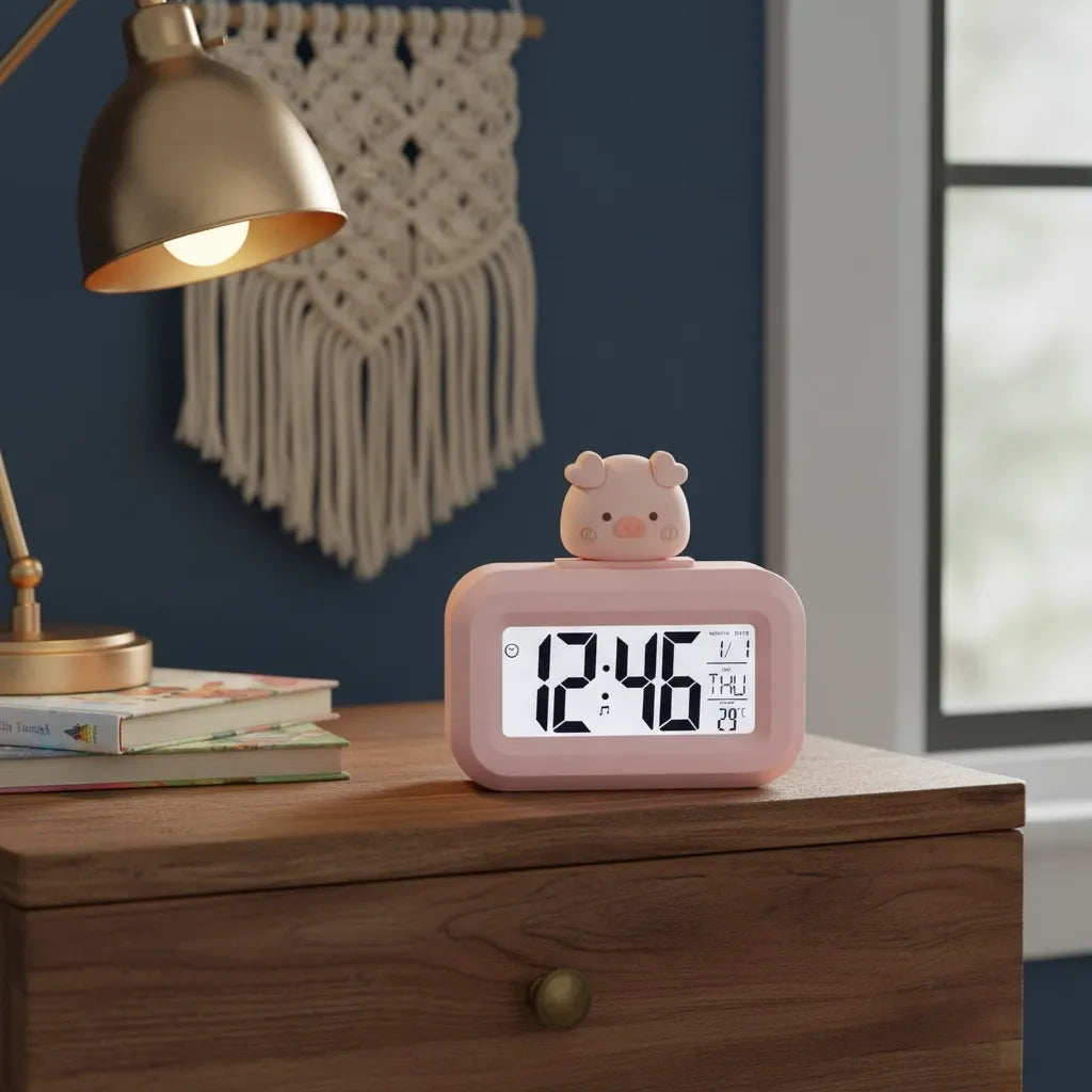 Réveil Fille 10 Ans Rose Poudré