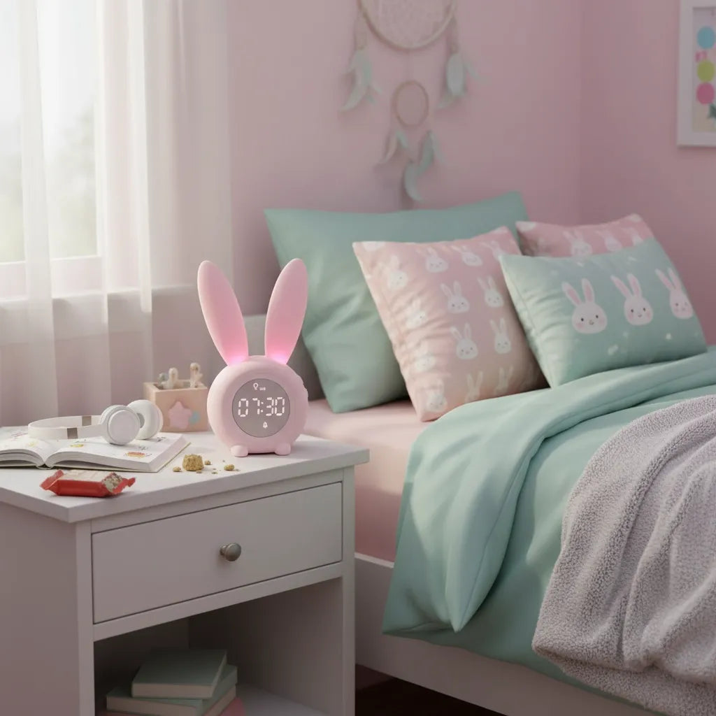 Réveil Fille Ado Lapin Numérique