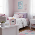 Réveil Fille Rose Enchanté