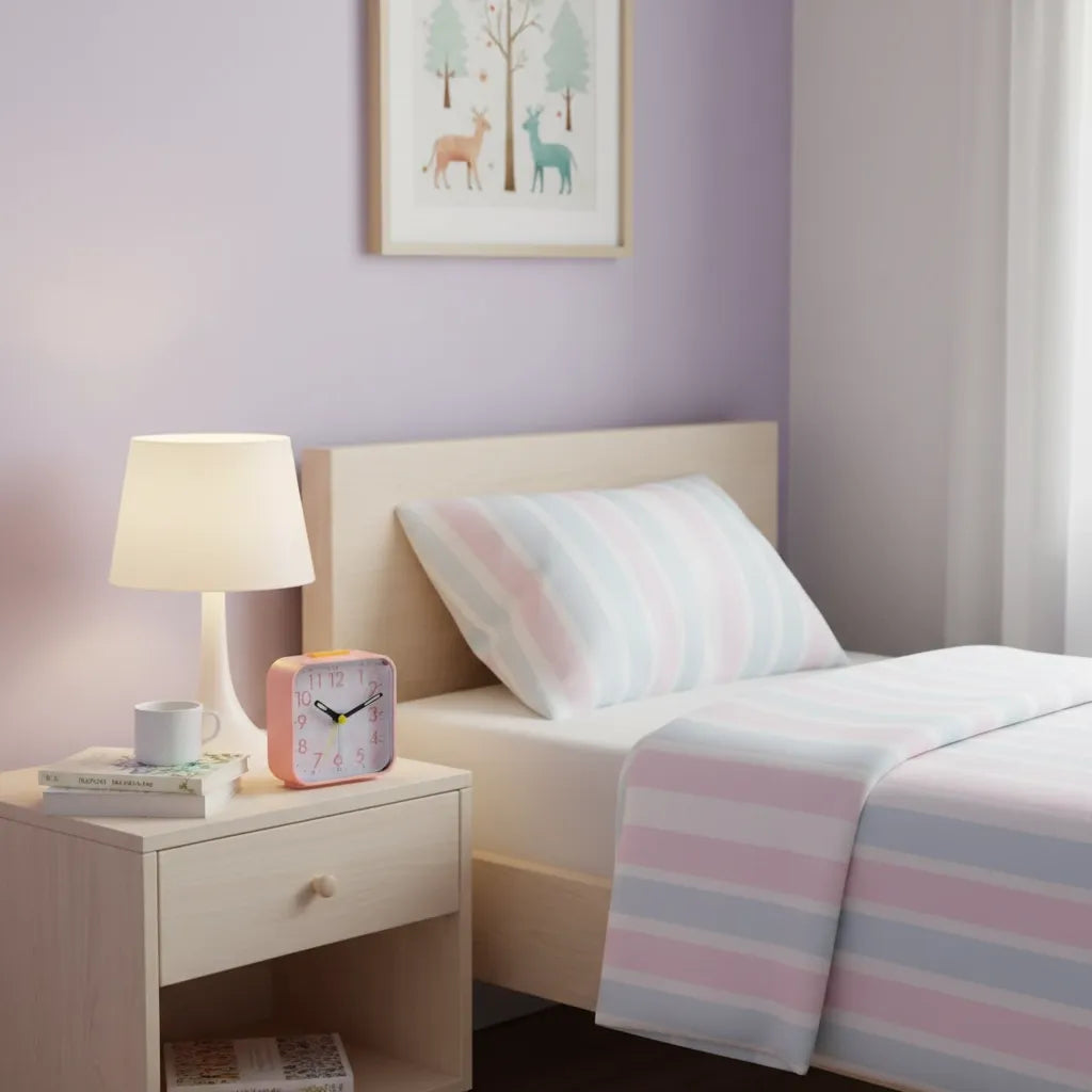 Réveil Fille Rose Enchanté