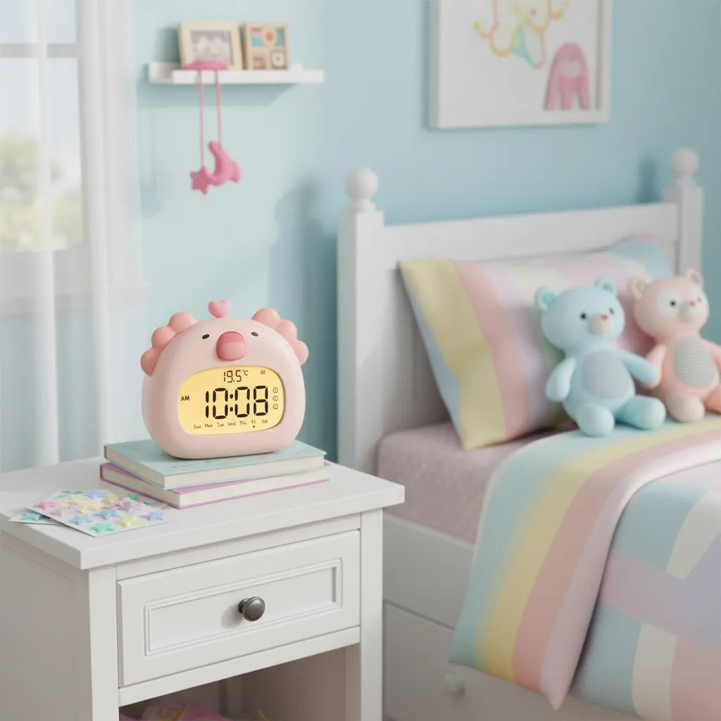 Réveil Fille Salamandre Avec Fonction Veilleuse