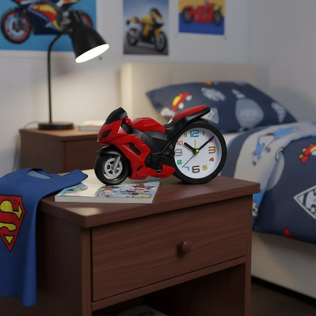 Réveil Garçon Moto Original