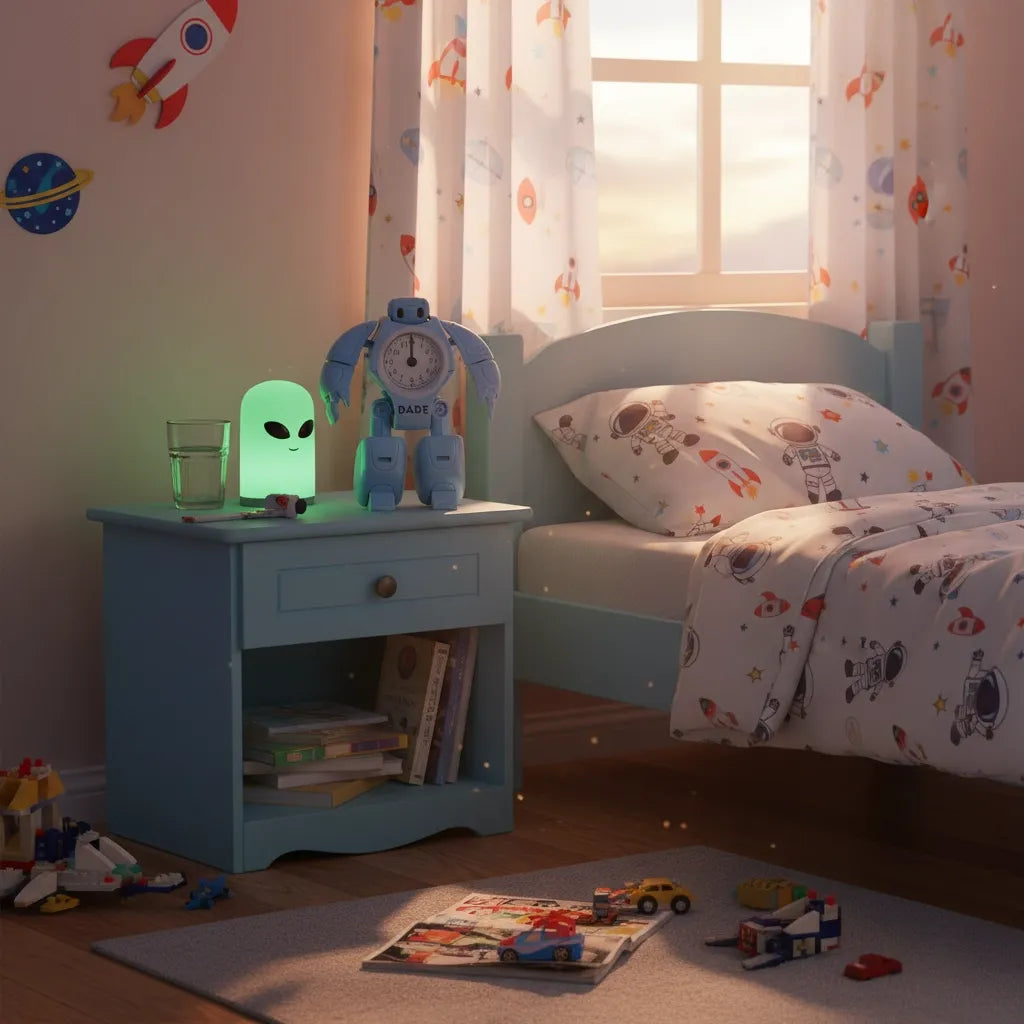 Réveil Garçon Robot Analogique