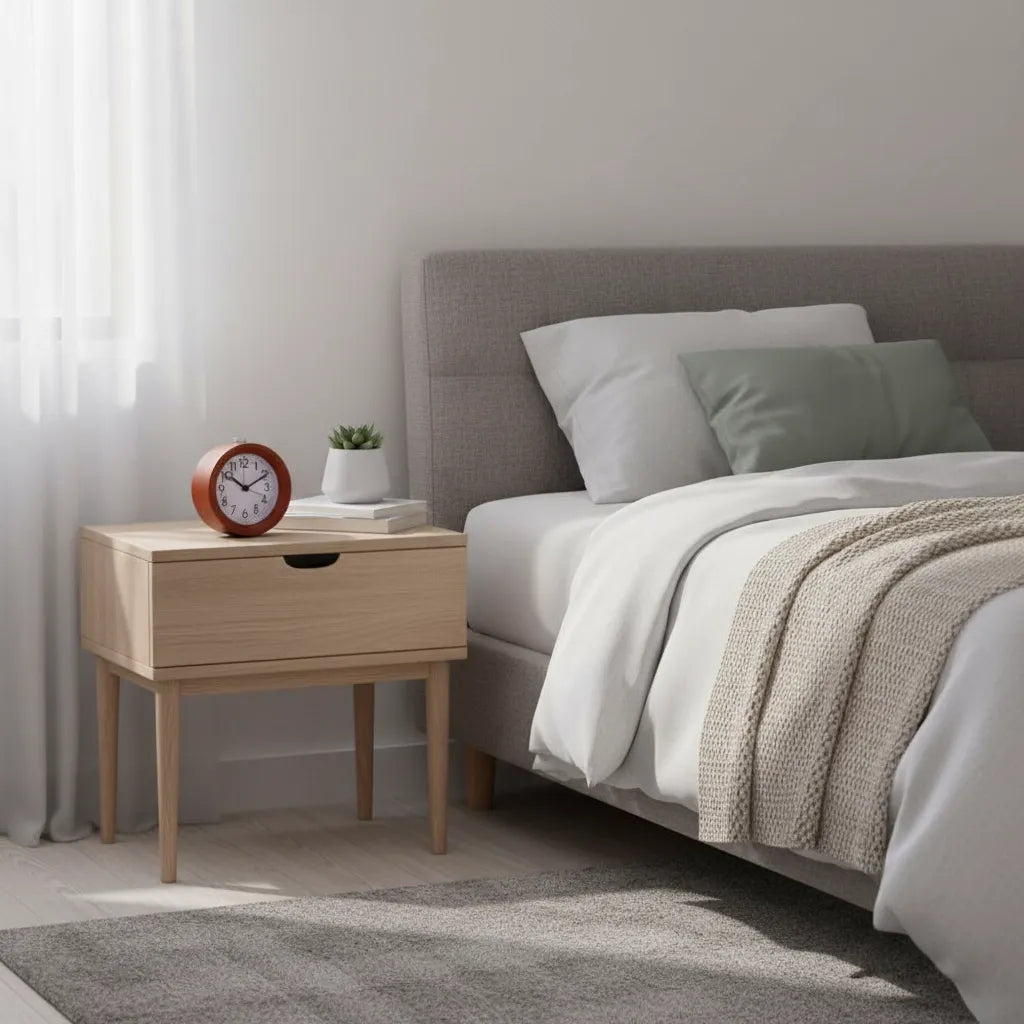 Réveil Horloge en Bois Silencieux