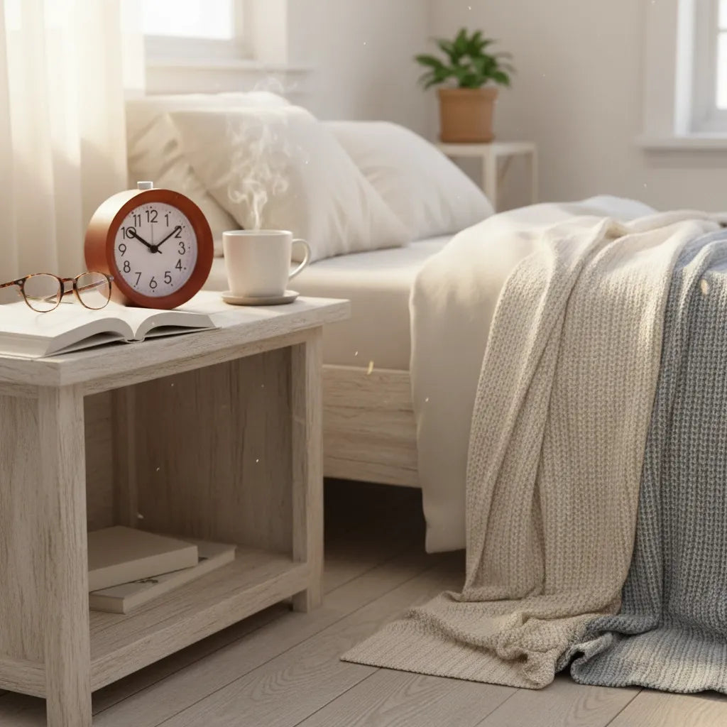 Réveil Horloge en Bois Silencieux