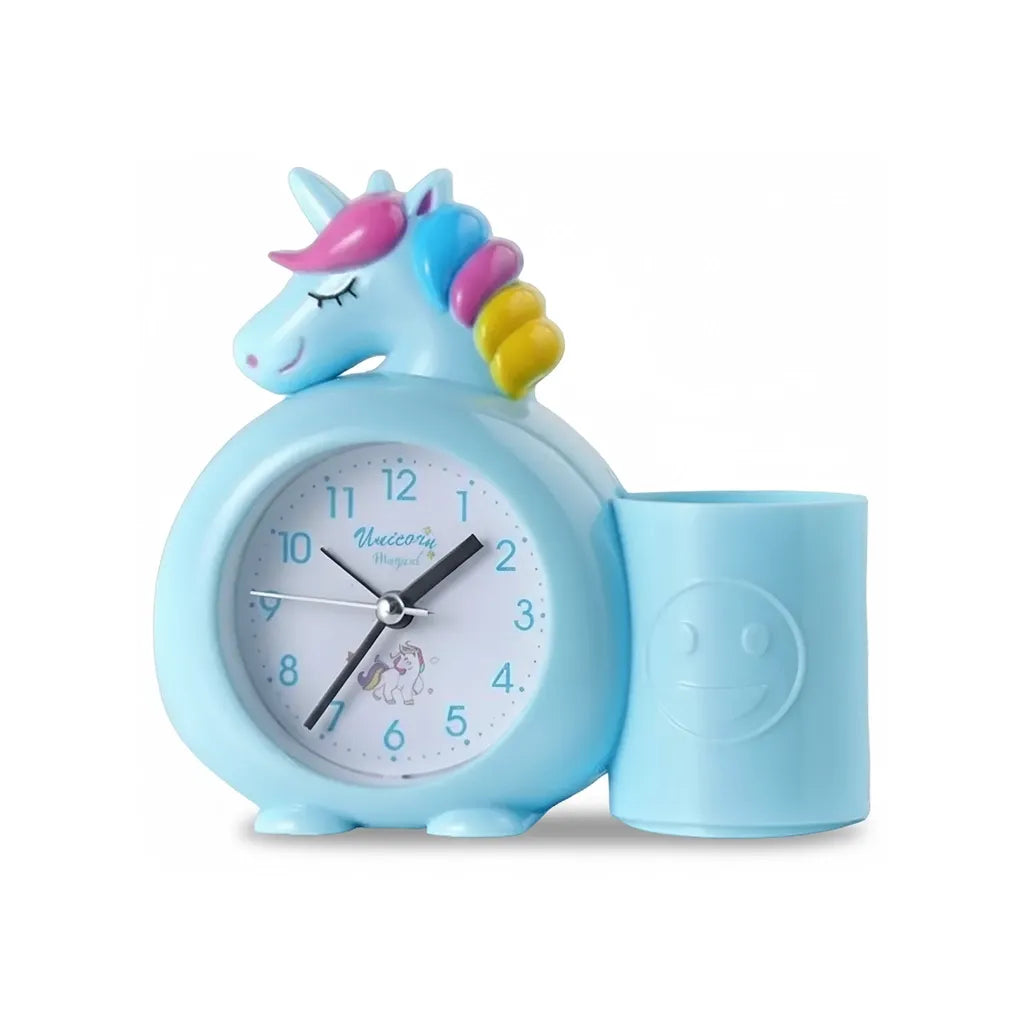 Réveil Licorne Enfant Bleu