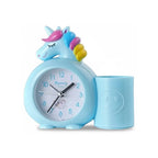 Réveil Licorne Enfant Bleu