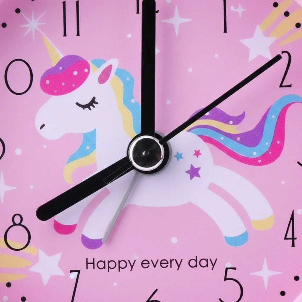 Réveil Licorne Fille Rose