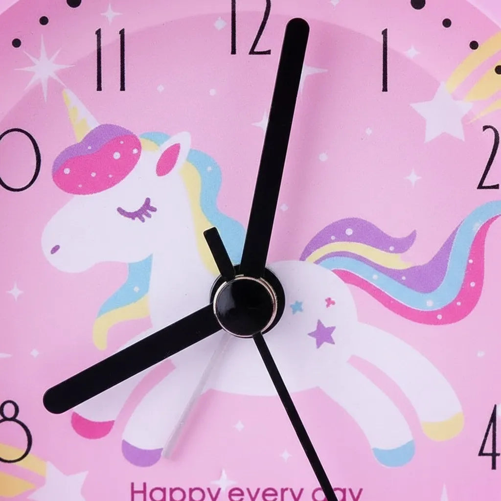 Réveil Licorne Lumineux Rose