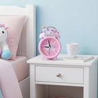 Réveil Licorne Lumineux Rose