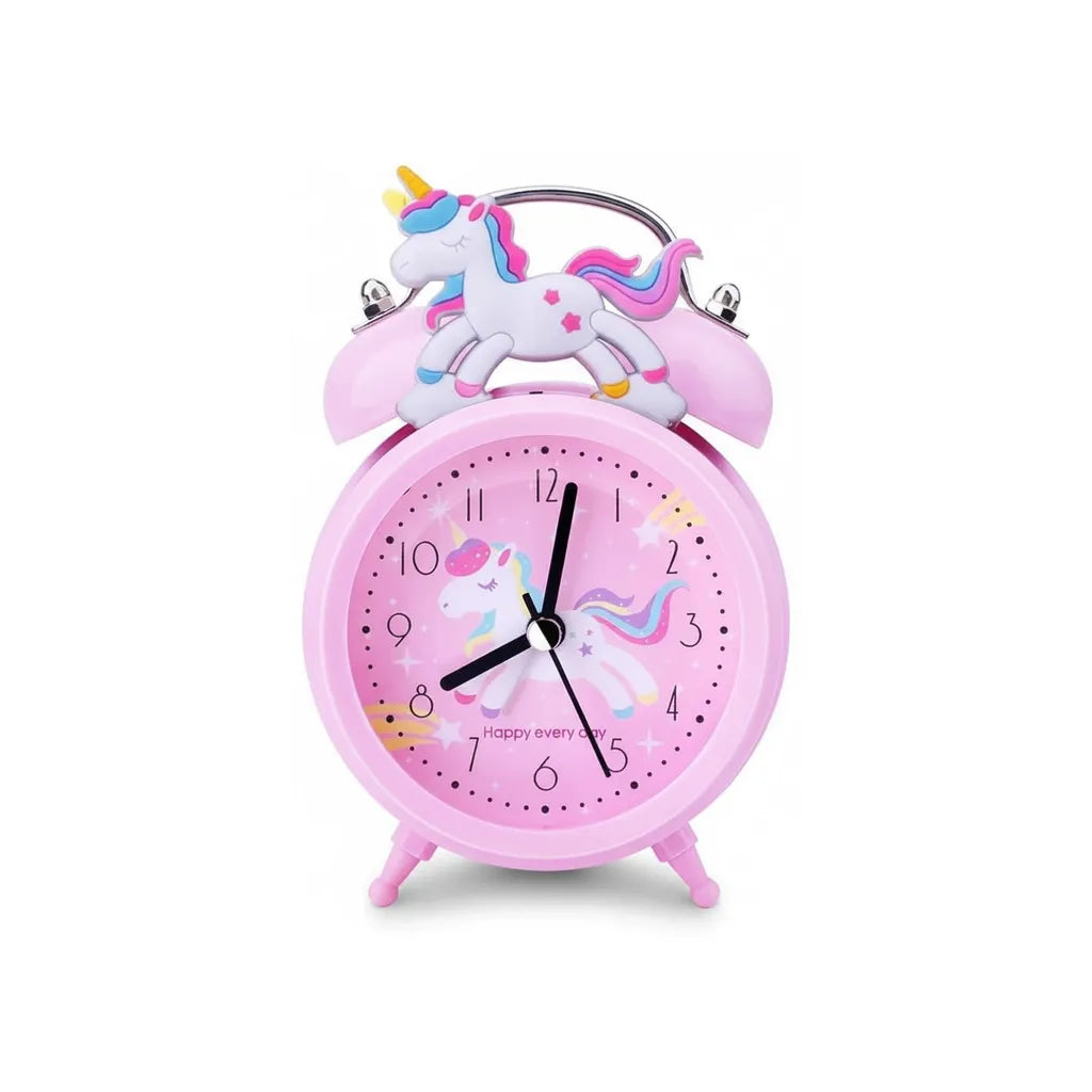 Réveil Licorne Lumineux Rose
