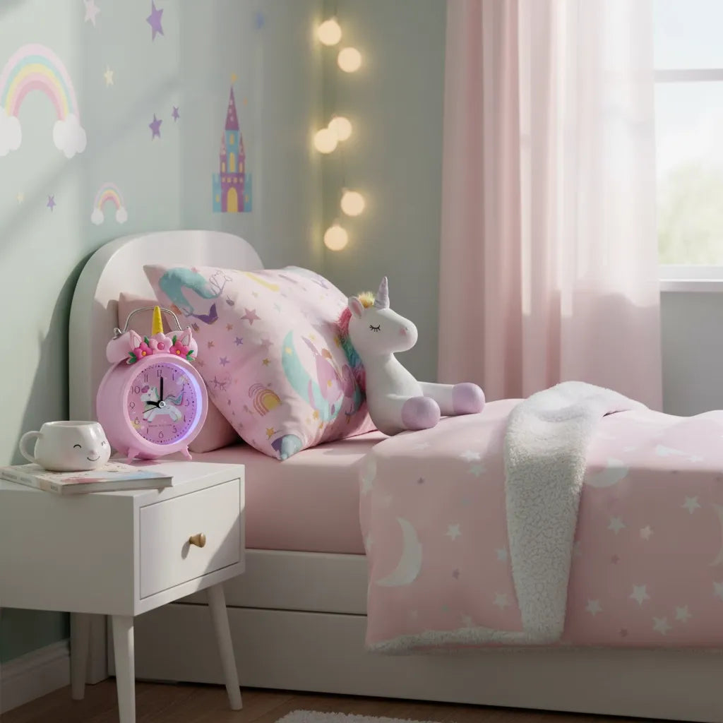 Réveil Licorne Veilleuse Enchanté