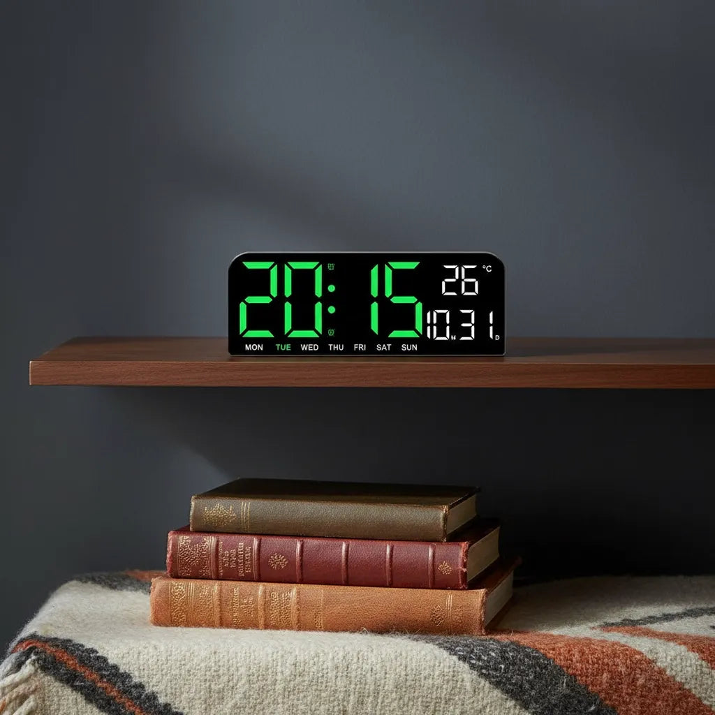 Réveil Lumineux avec la Température et Matériau