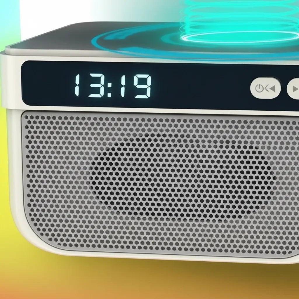 Réveil Lumineux Bluetooth Haut-Parleur Intégré