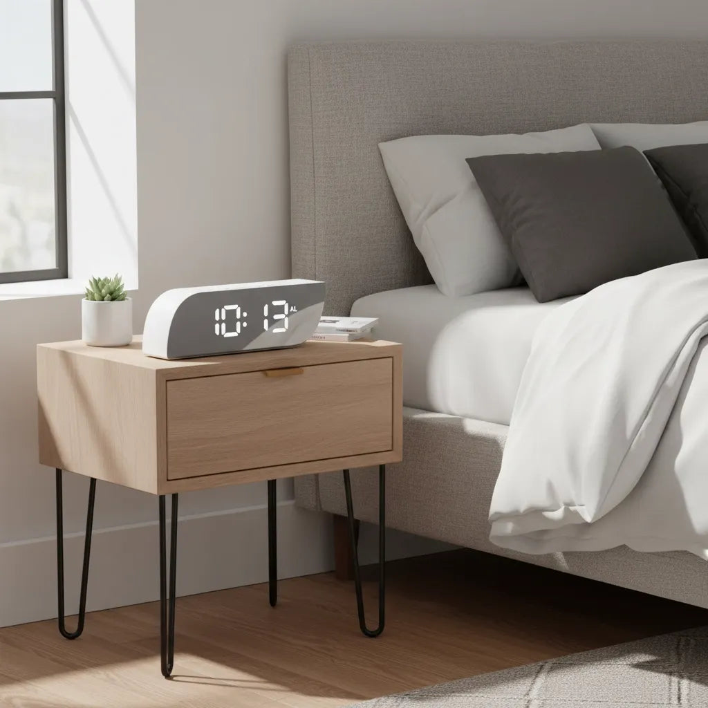 Réveil Lumineux Design Miroir