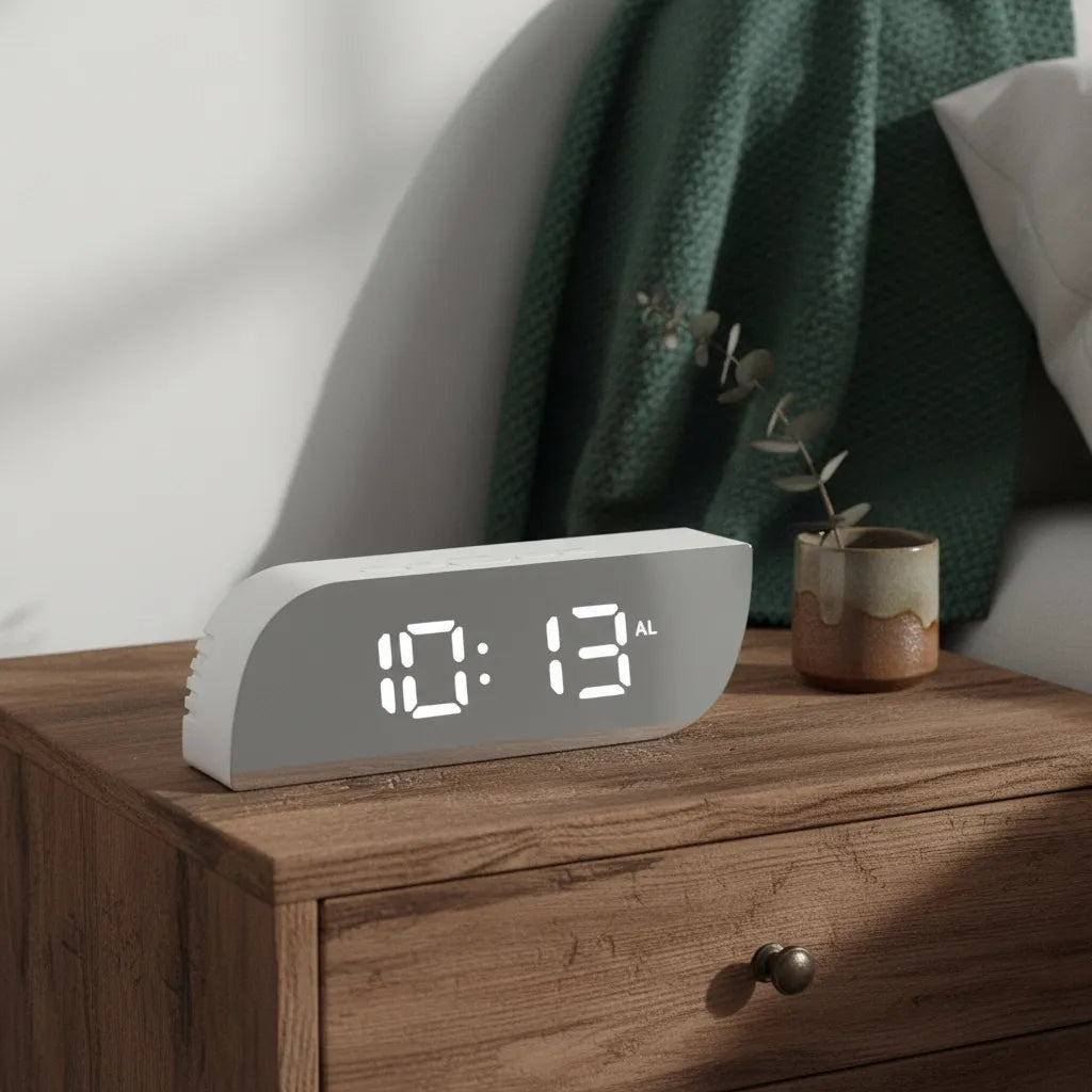 Réveil Lumineux Design Miroir