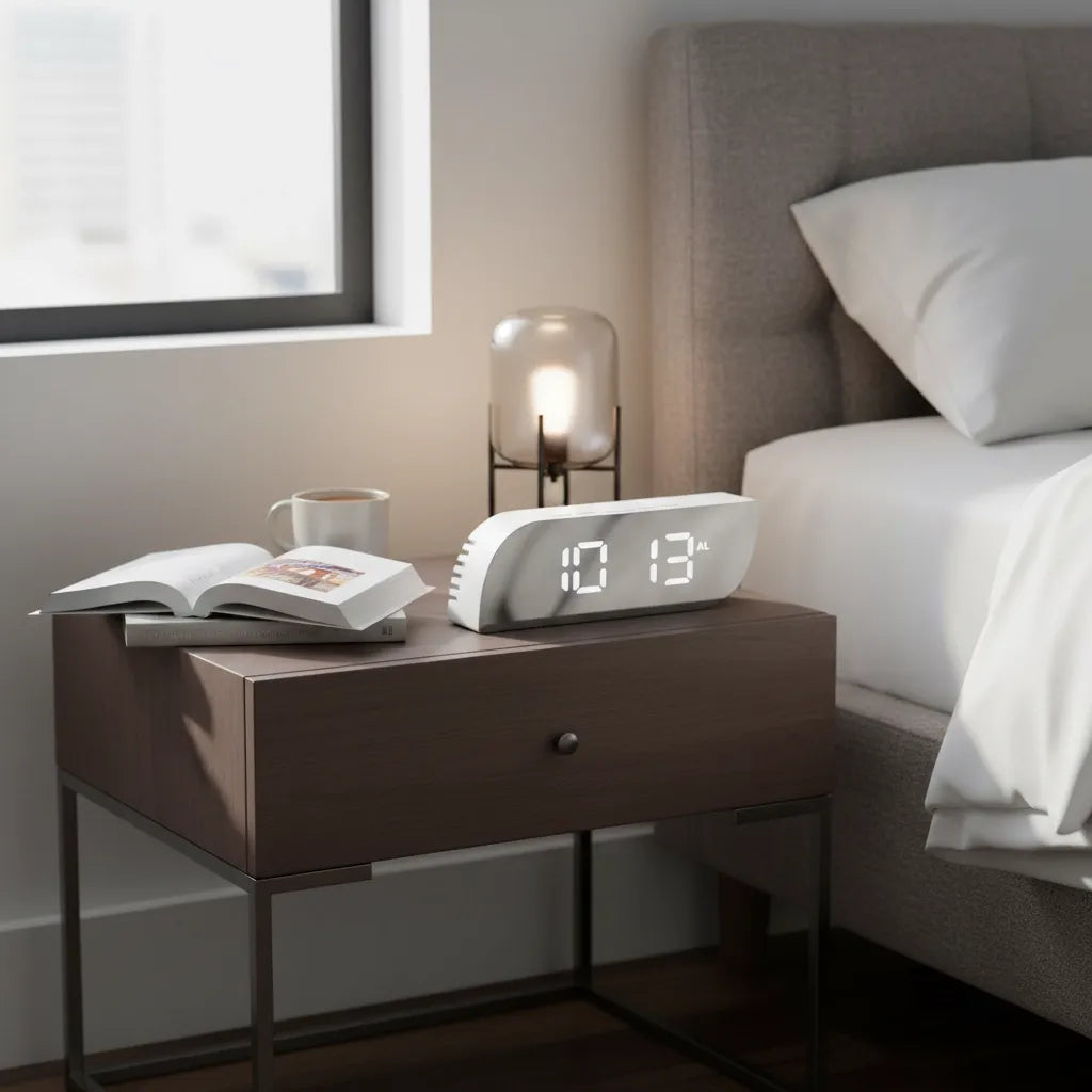 Réveil Lumineux Design Miroir