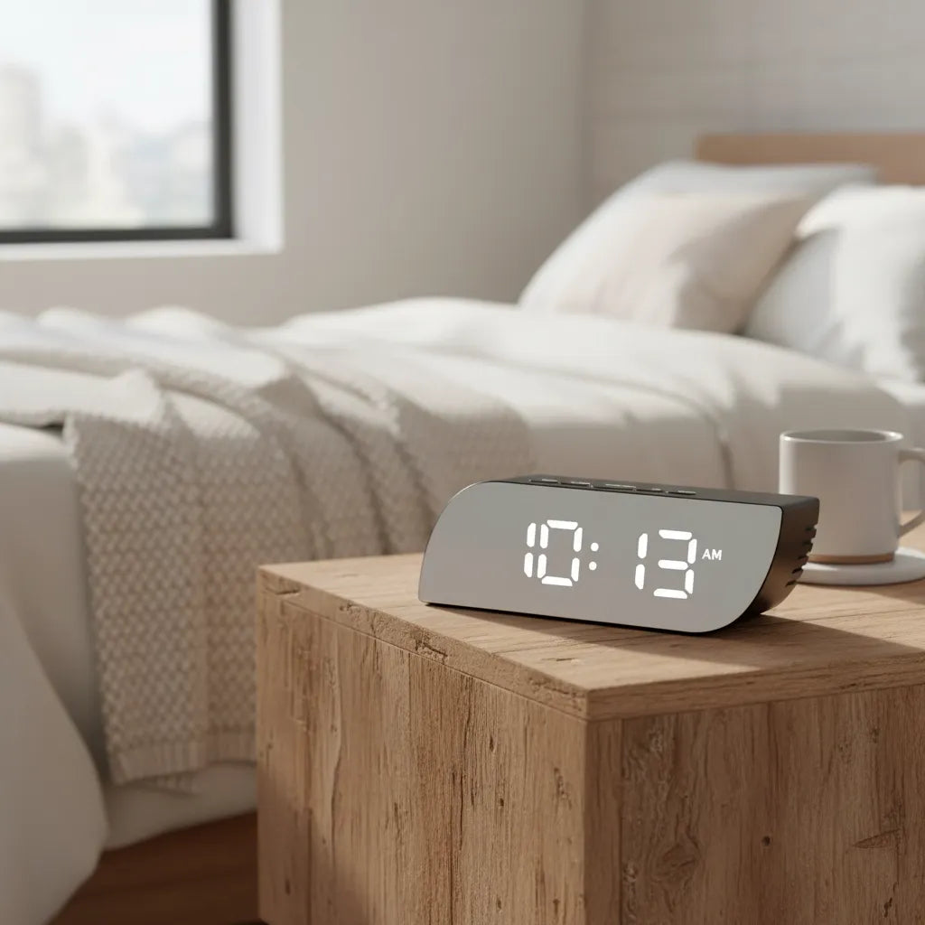 Réveil Lumineux Design Miroir