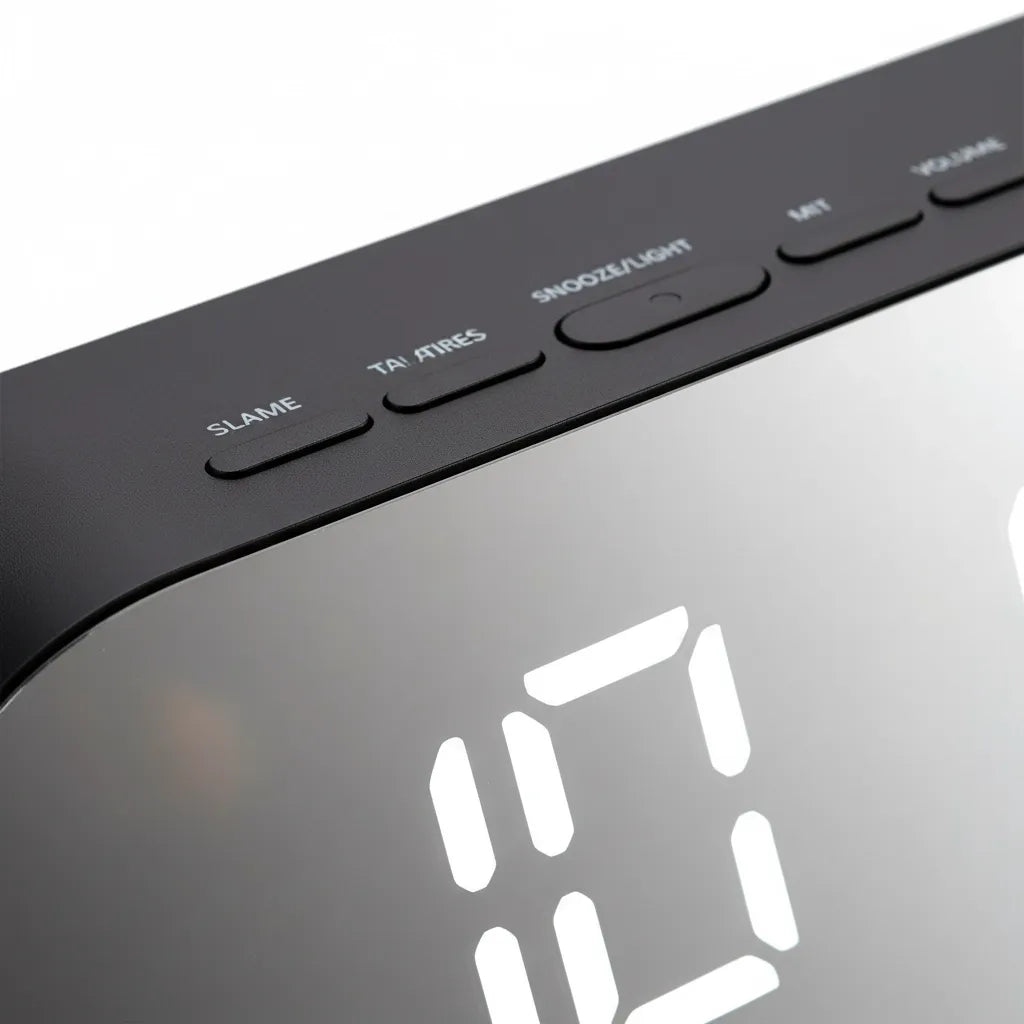 Réveil Lumineux Design Miroir