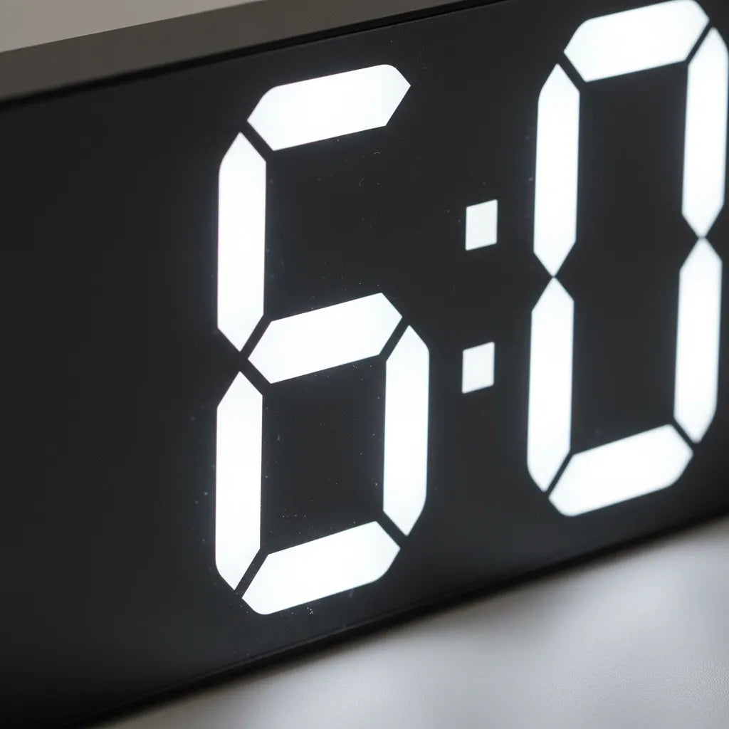 Réveil Lumineux Digital avec Grands Chiffres