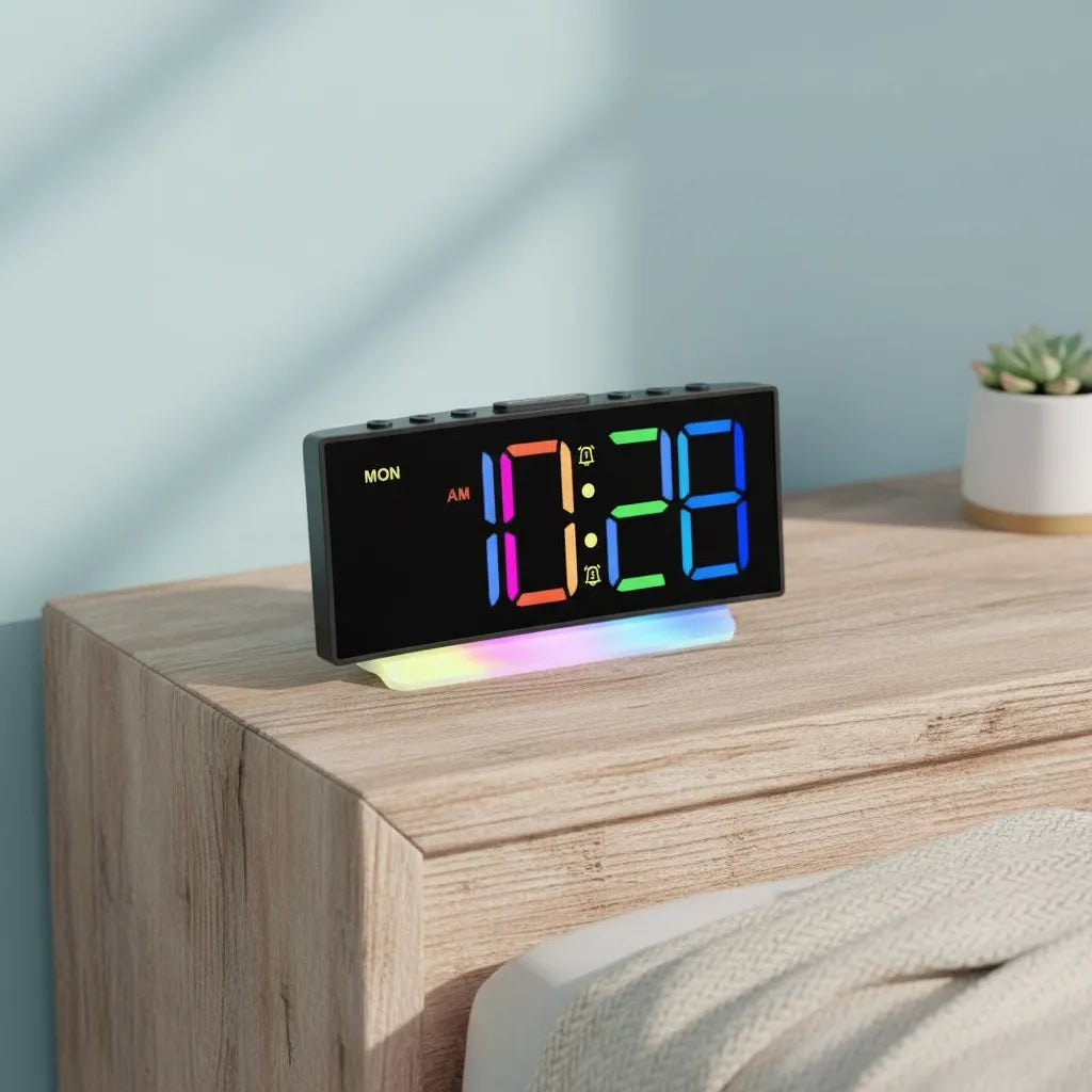 Réveil Lumineux Double Alarme Design