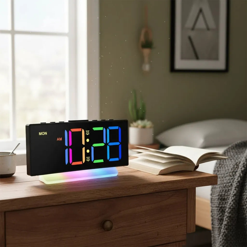 Réveil Lumineux Double Alarme Design