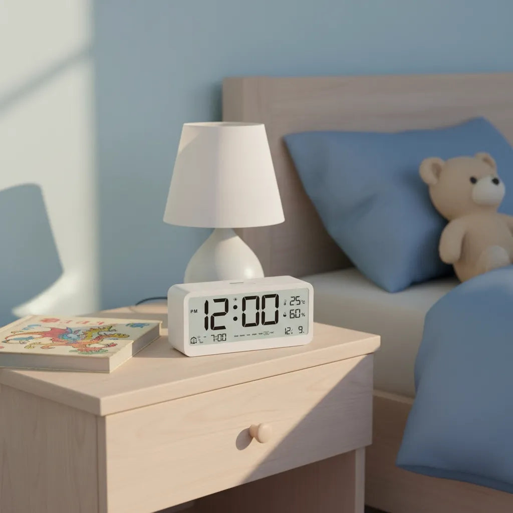 Réveil Lumineux Enfant Blanc