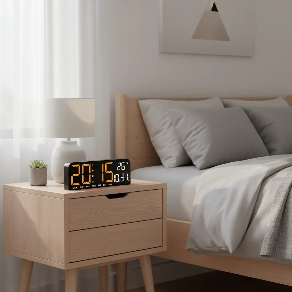 Réveil Lumineux Numérique sur Secteur