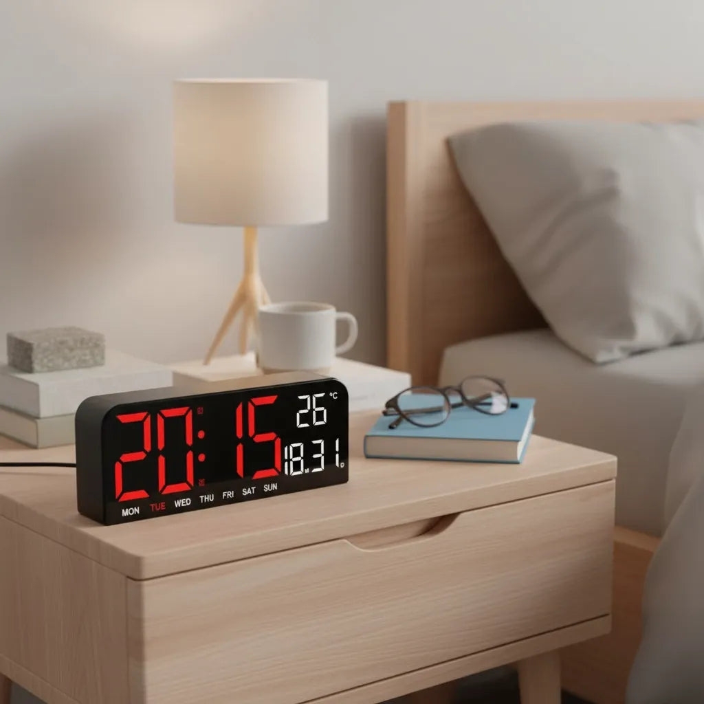 Réveil Lumineux Numérique sur Secteur